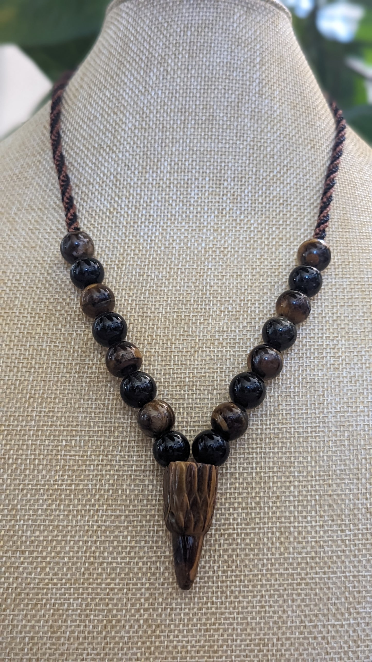 Eagle Tiger Eye Necklace