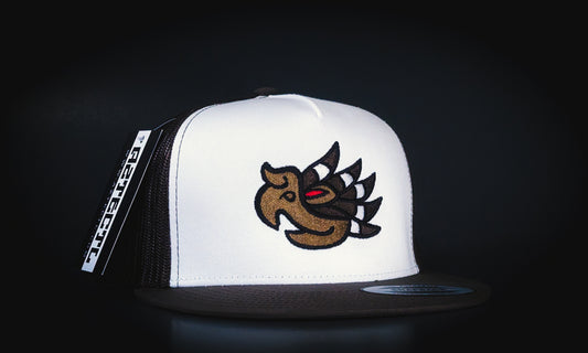 Brown Trucker White Front  -  Cuauhtli / Eagle